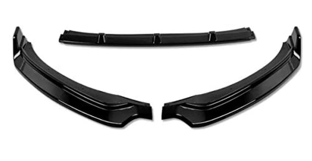 17-18 hyundai Elantra 3Pc With Vertical Stabilizers Glossy Finish Front Bumper Lip Replacement
