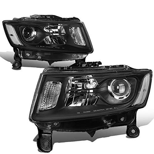 Black Housing Projector Headlights For 14-16 Grand Cherokee Pre Facelift