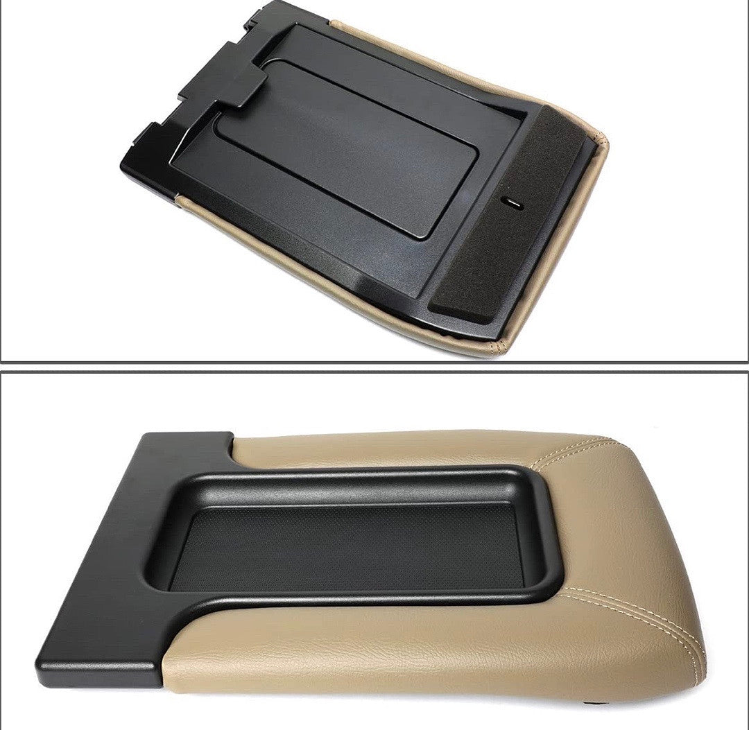 Center Console Lid Kit Arm Rest Latch [for 01-07 Silverado/Sierra],Beige