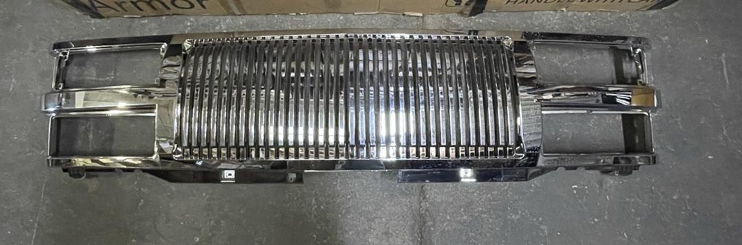 94-00 Chevy C/K 1500 2500 3500 Front Grille - Badgeless Vertical Fence Style - Black