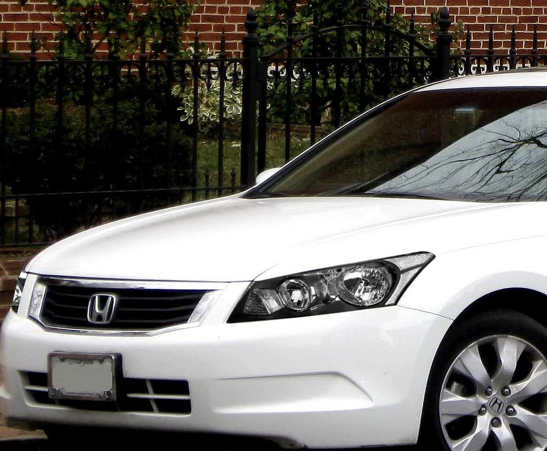 4door Sedan Honda Accord Black Housing Headlights for 2008 to 2012