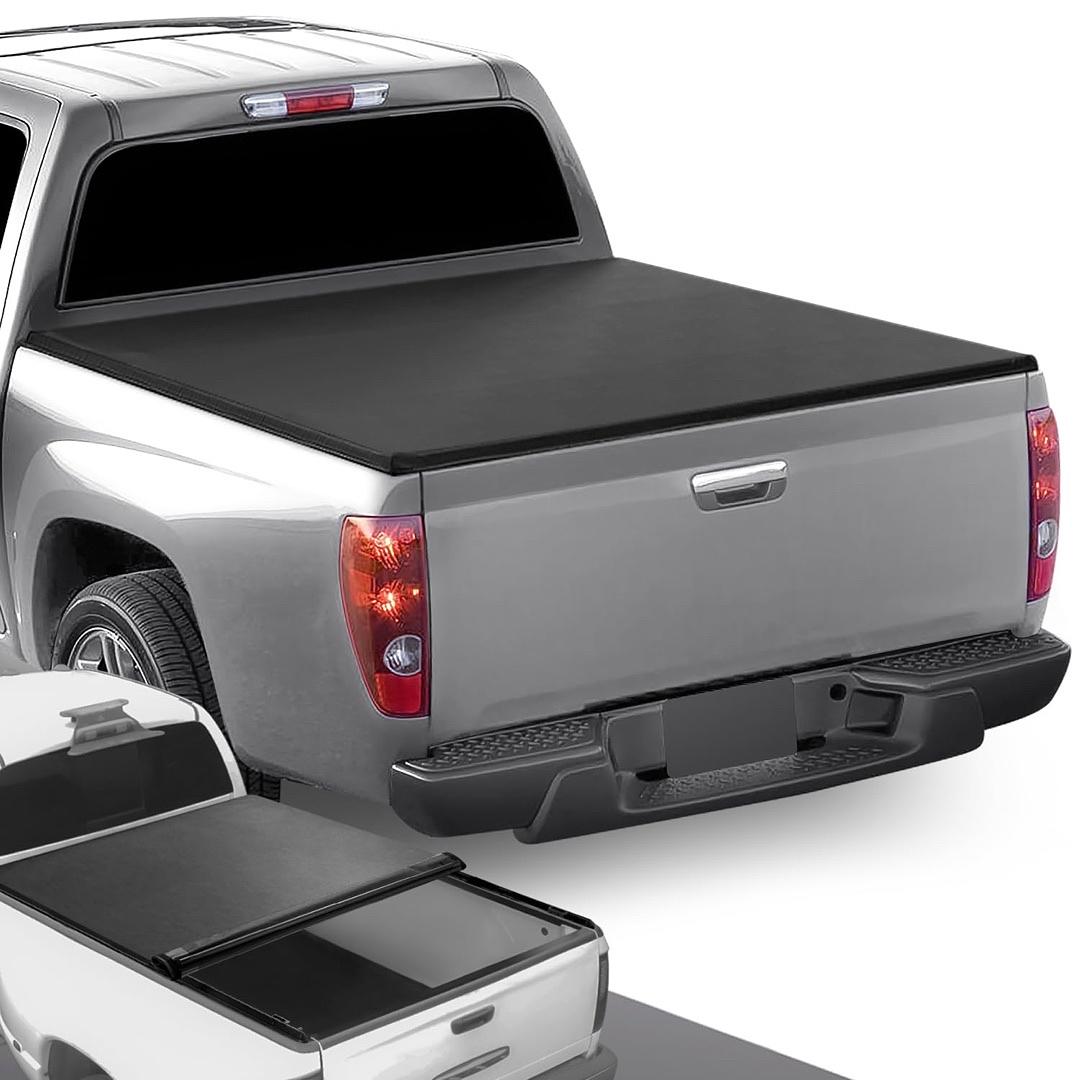 Cubierta Enrollable de Vinilo Suave Para Chevy Colorado Con Caja de 6' 04-12 72‚Äù L 61.5‚Äù W