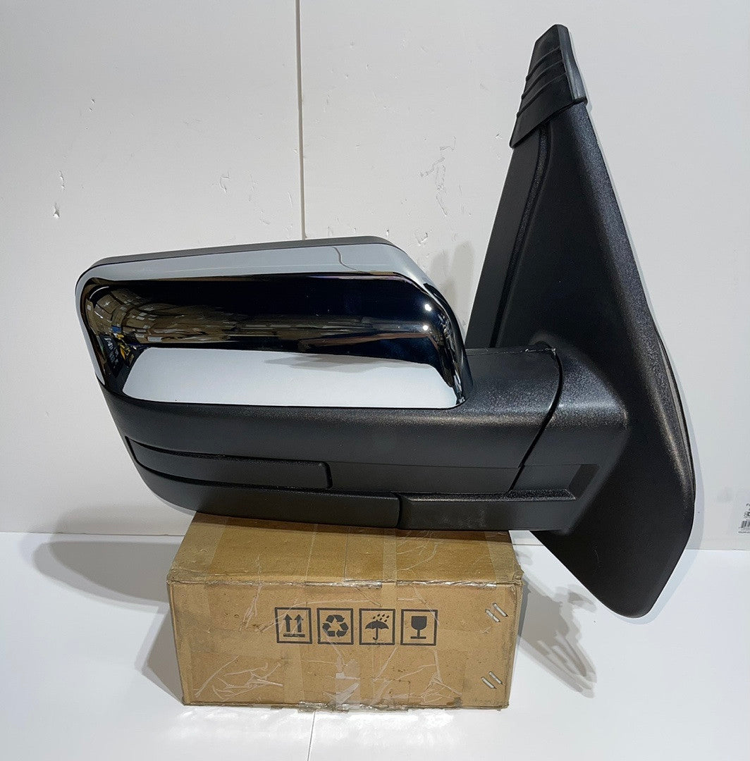 . Driver Side Chrome Manual Mirror for Ford F-150 for 2004 to 2014