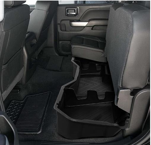 14-18 chevy silverado crew cab Light Weight Rear Under Seat Cargo Storage Case Organizer