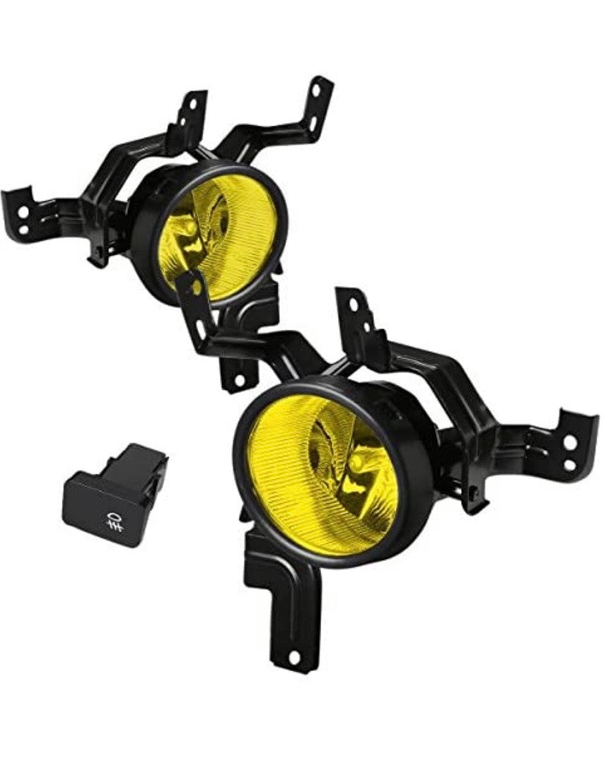 Front Bumper Amber Fog Lights Enhance visibility Compatible with 07-09 CRV, parachoques delantero √°mbar luz antiniebla