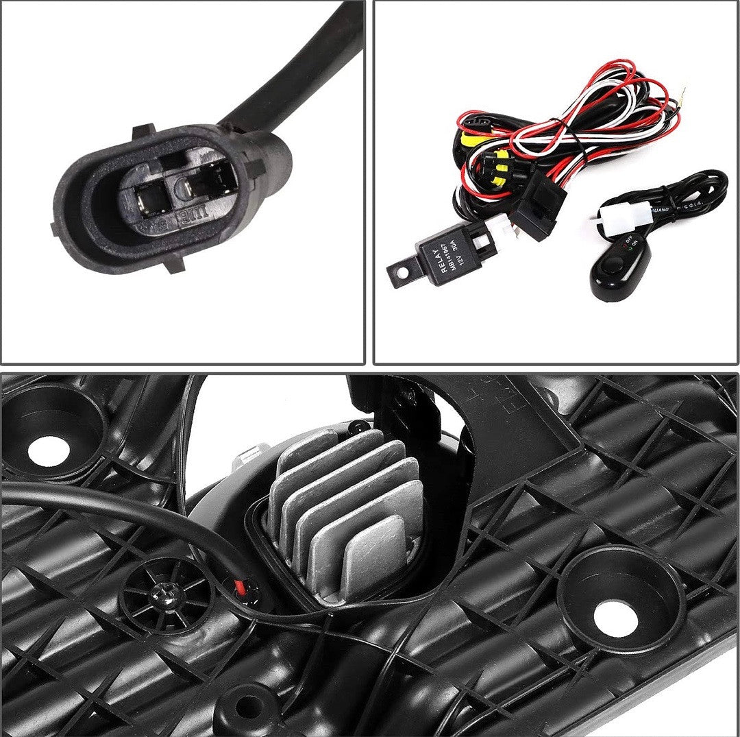 LED Smoked Fog Lights Enhanced visibility for 11-16 Ford F250 F350 F450 F550 SD, luz antiniebla