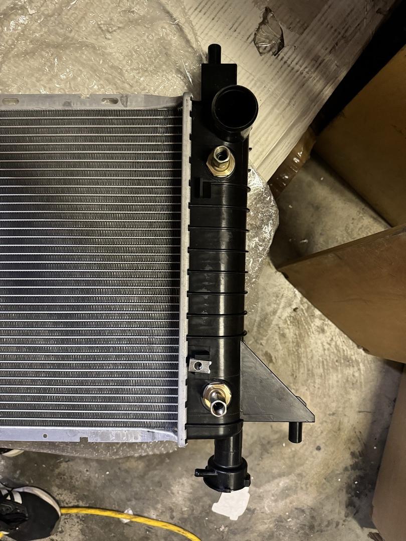 New OEM-RA-1488 Black Aluminum Radiator (94-96 Ford Mustang)