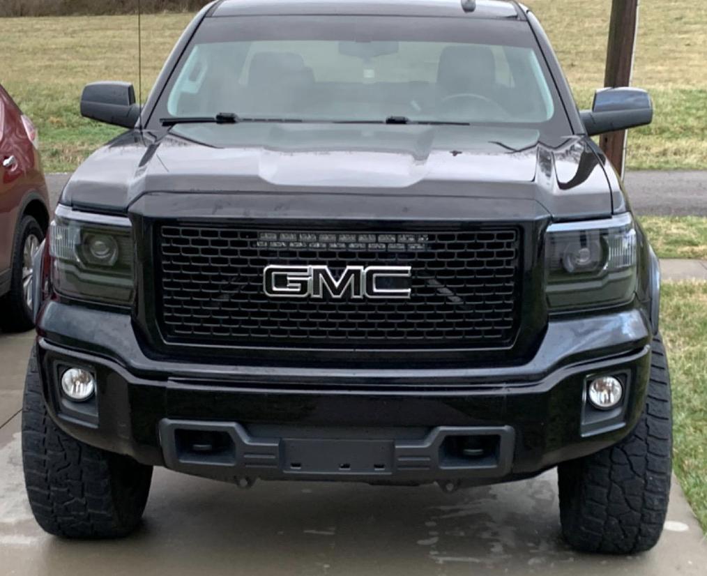 HL-OH-GMCS14-SM-CL1 14-15 GMC Sierra 1500 Smoke Lens Clear Side Projector Headlights Replacement