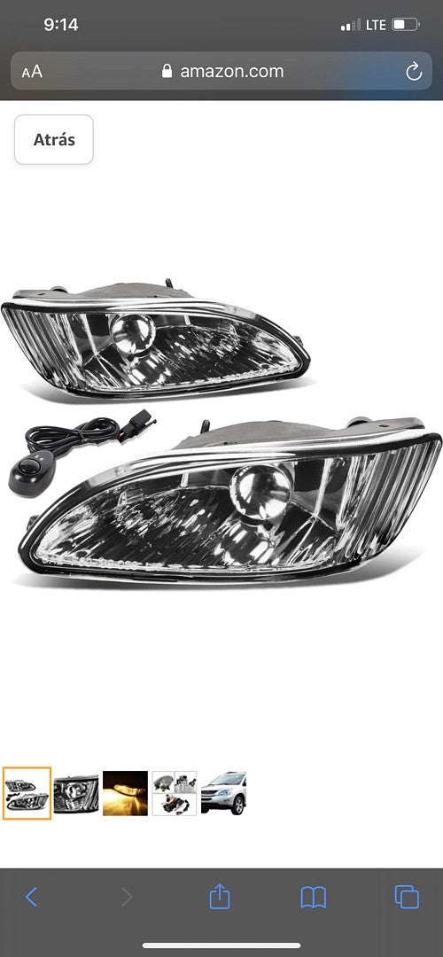 04-06 RX330 07-09 RX350 Chrome Foglight