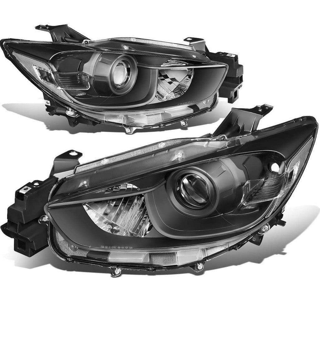13-16 CX-5 Black ClearFactory Style Projector Headlights Replacement