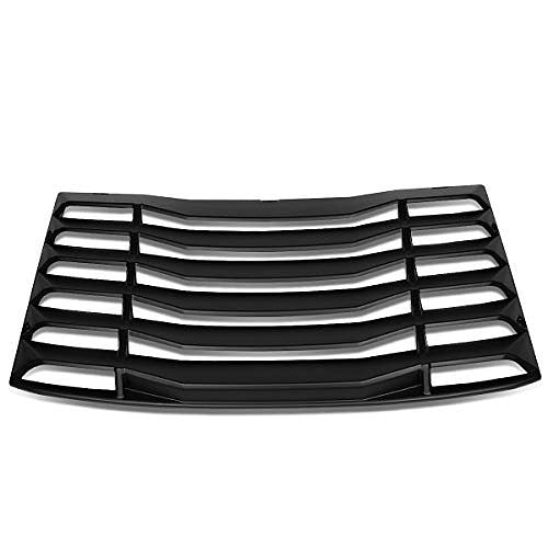 Rear Window Vent Louver Windshield Sun Shade Cover Assembly, Black