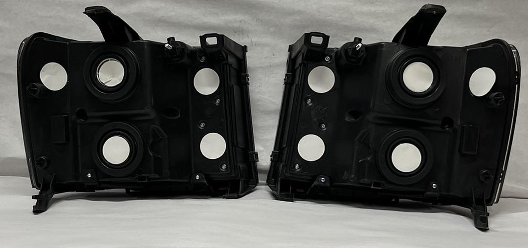 Black Headlight Replacement for 07-14 GMC SIERRA