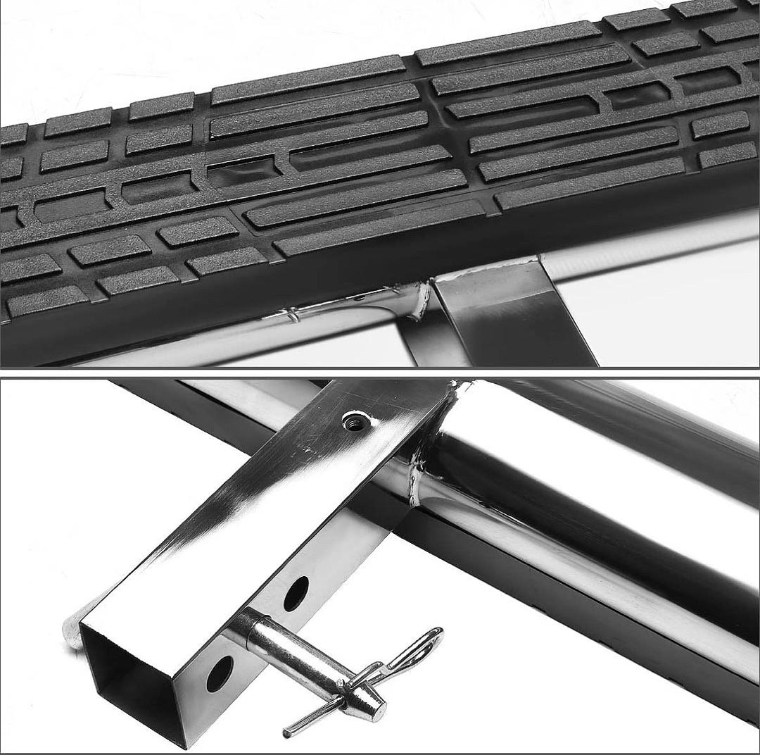 Amazon HITST-2-4O-111-SS-T1 Class III 4" Oval Hitch Step,Silver. Trailer Tow Hitch Step Bar