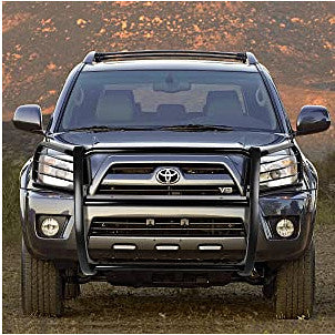 Protector de rejilla para parachoques delantero negro compatible con 03-09 4Runner