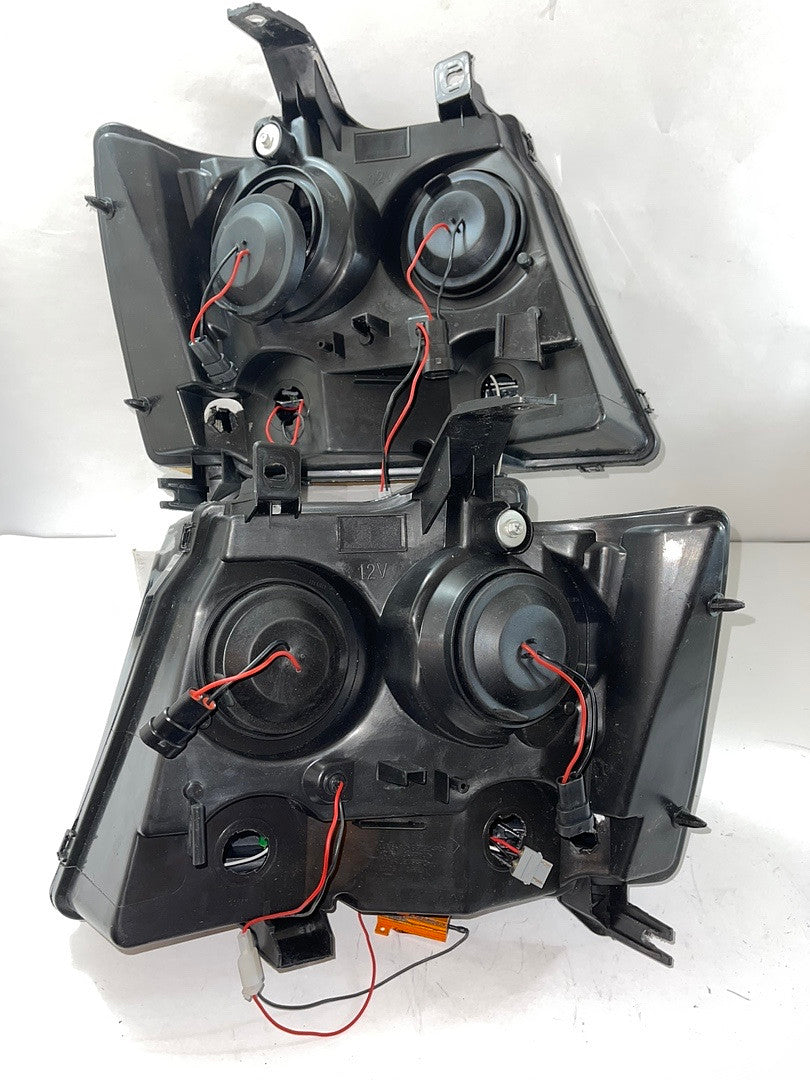 OB/ Refurbished HL-HPL-CSA07-BK-SM-CL1 Sequential Signal LED DRL Projector Headlights Replacement For 07-13 Avalanche