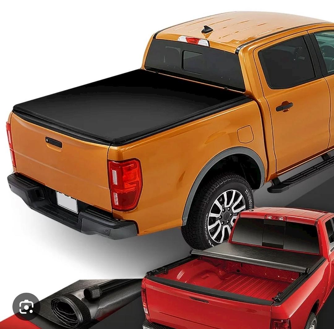 . Ford Ranger 5 Ft Bed Soft Roll-Up Vinyl Tonneau Cover for 2019 to 2021