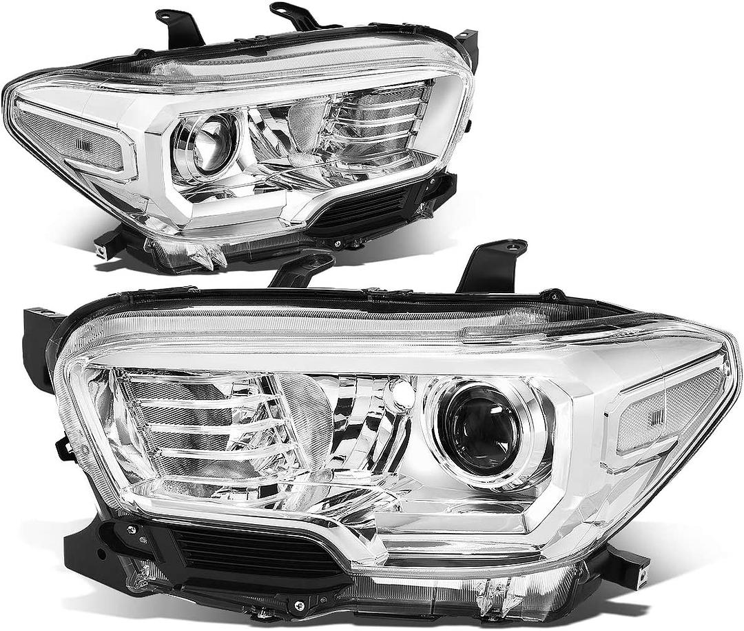 2016 TO 2020 Toyota Tacoma Chrome Headlights Luces Mica Calaveras Faros Focos Luz Light Cromado