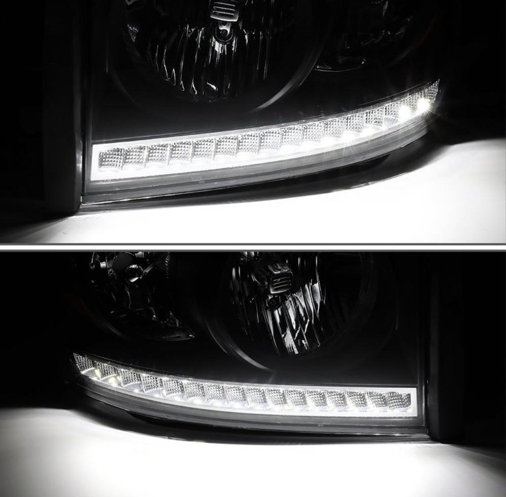 . Dodge Ram LED Black Housing Headlights for 2006 to 2008