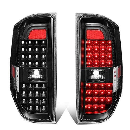 Ob TL-TTU15-LED-BK-CL 14-18 Toyota Tundra LED Black/ Clear Tail Lights