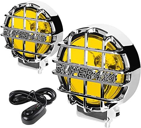 Luces antiniebla redondas de 6 pulgadas con interruptor