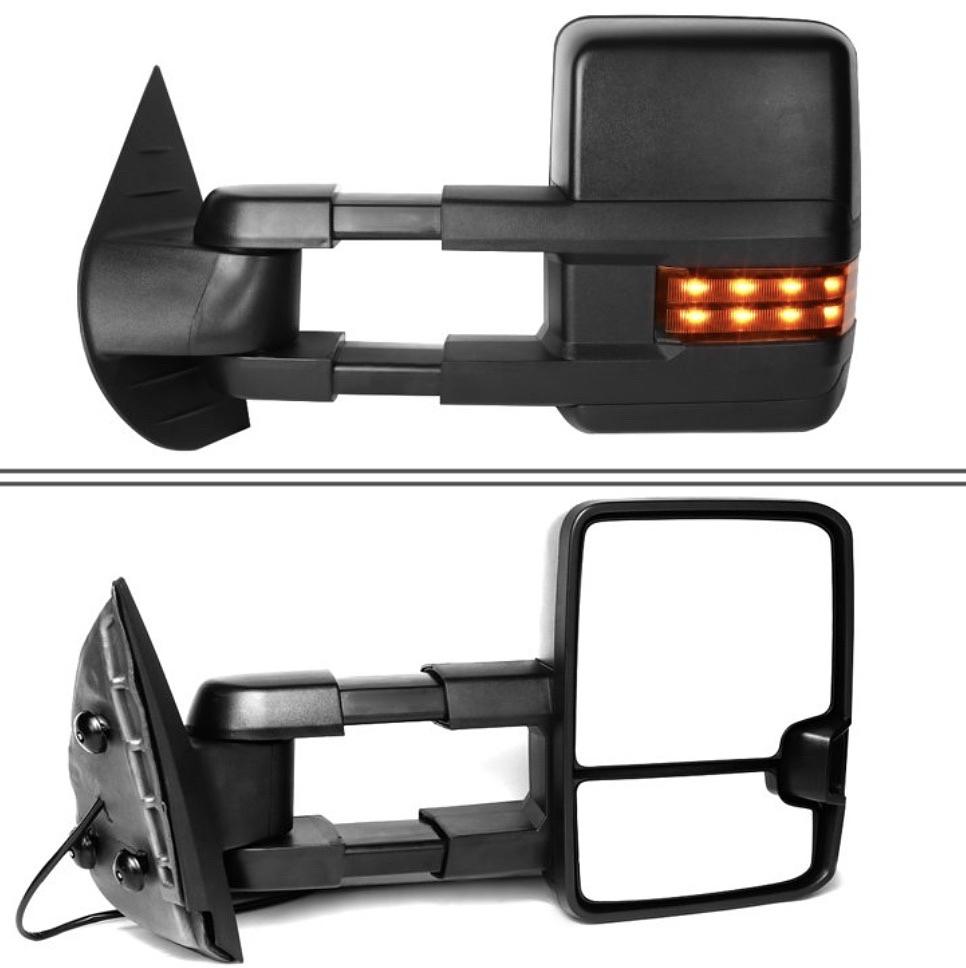 07-13 chevy Led amber Tow Mirror Amber manual adjustment LED 07-13 Silverado/Sierra Tahoe/Yukon