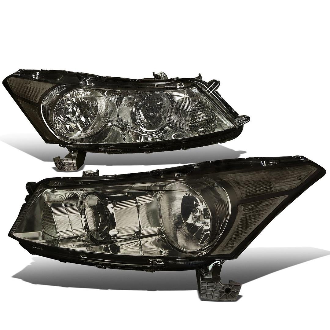 08-12 Honda Accord Smoked Housing Headlight