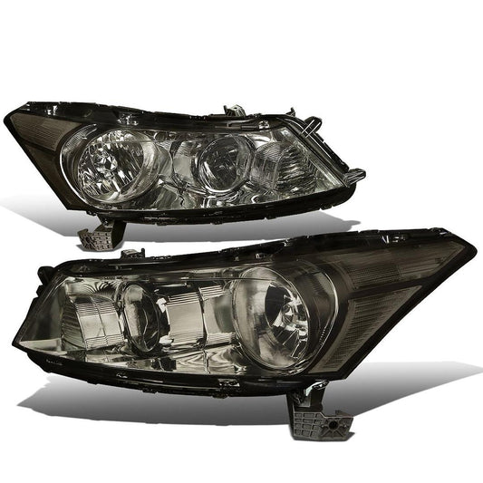 08-12 Honda Accord Smoked Housing Headlight
