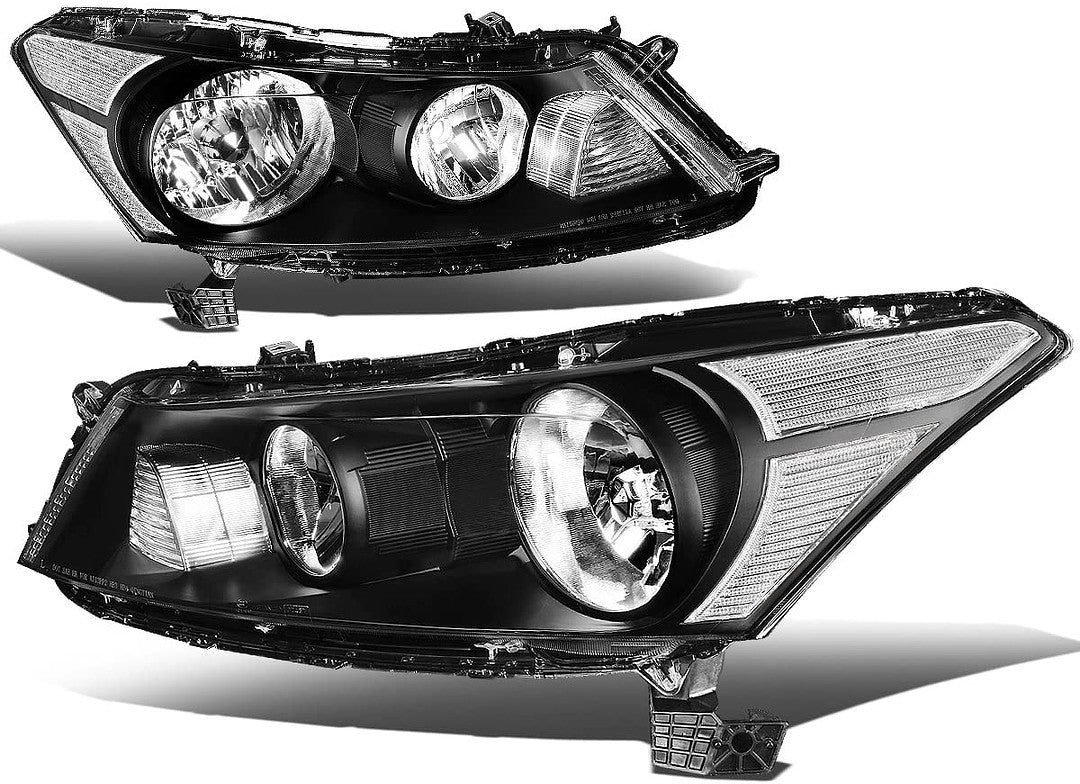 08-12 Honda Accord Smoked Housing Headlight