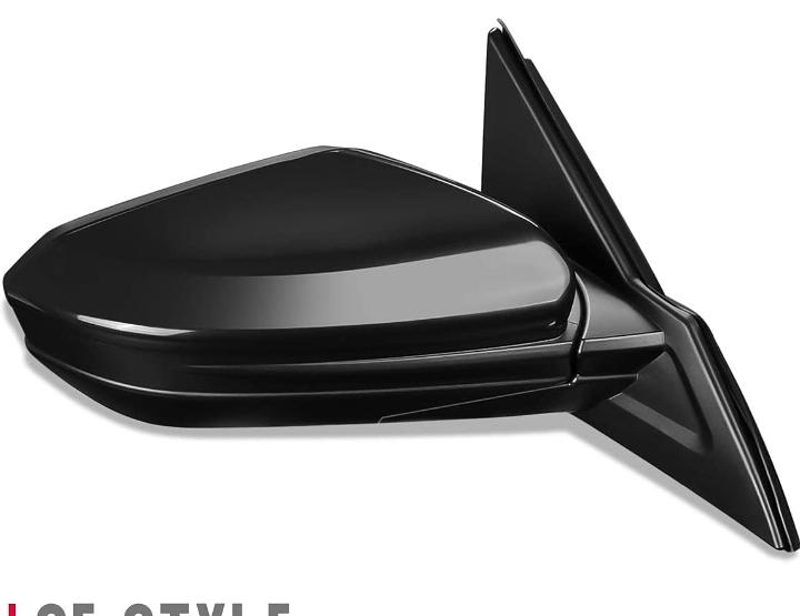 DNA Motoring Espejo retrovisor para puerta del lado derecho del pasajero con ajuste el√©ctrico estilo de f√°brica compatible con Honda Civic 2016-2020