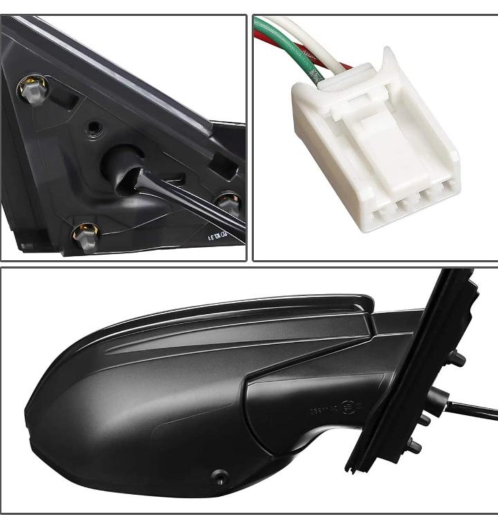 DNA Motoring Espejo retrovisor para puerta del lado derecho del pasajero con ajuste el√©ctrico estilo de f√°brica compatible con Honda Civic 2016-2020