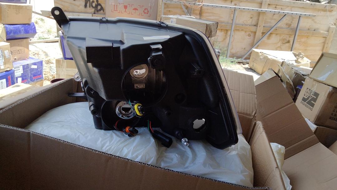 DNA Motoring Negro Carcasa Faros Reemplazo compat..