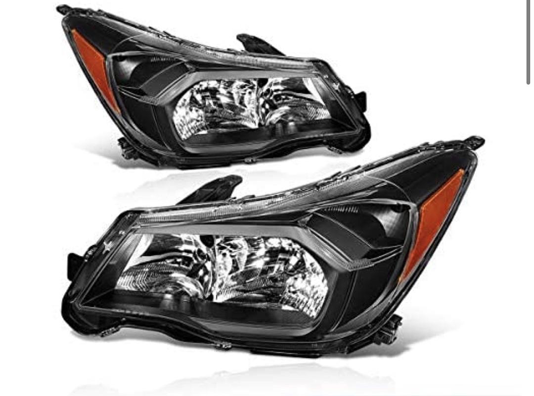 14-16 subaru forester Black housing headlights