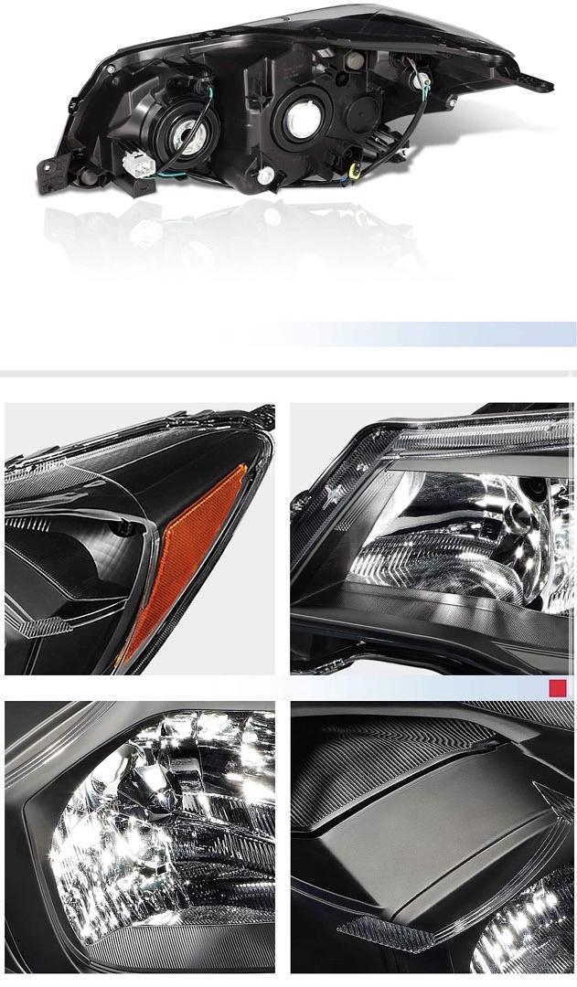 14-16 subaru forester Black housing headlights
