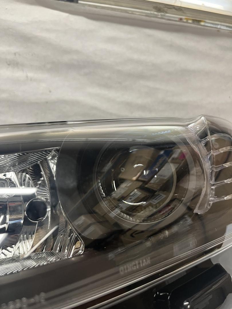 OB HL-OH-FFUS13-BK-CL1 Pair of Black Clear Reflector Headlights w/LED Side Marker Compatible with 13-16 Fusion, Left & Right Side