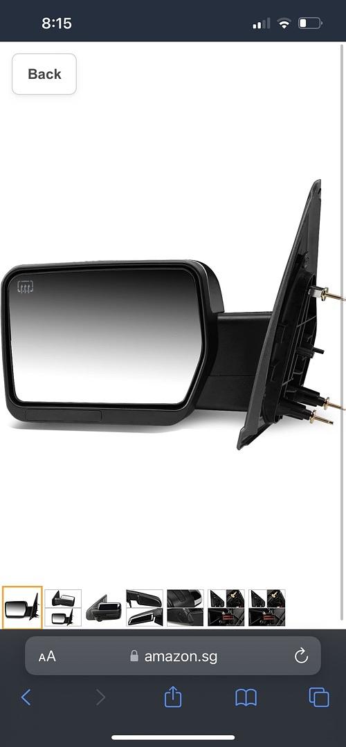 Towing Side Mirror Assembly, Left Side Only (NEW)