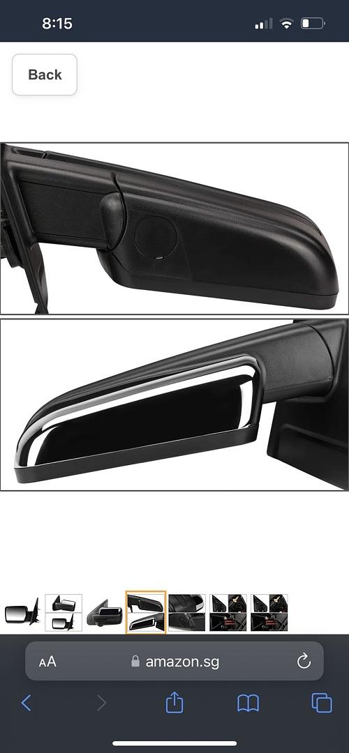 Towing Side Mirror Assembly, Left Side Only (NEW)