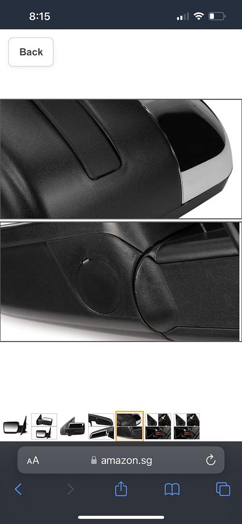 Towing Side Mirror Assembly, Left Side Only (NEW)