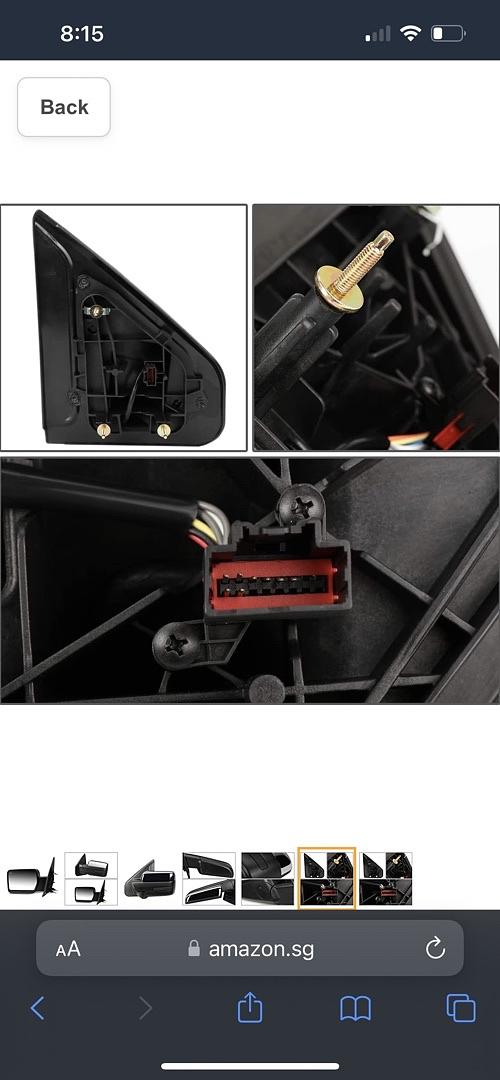 Towing Side Mirror Assembly, Left Side Only (NEW)