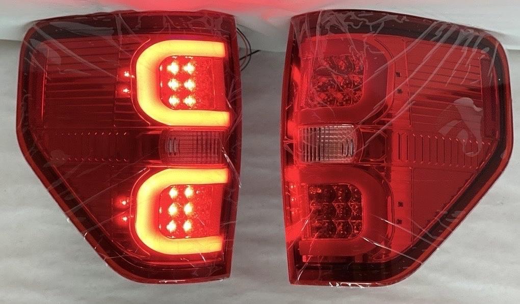 2009 to 2014 Ford F150 Red LED Tail Light Luces Traceras Micas Calaveras Faros Focos Luz Light