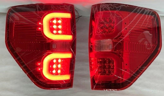 2009 to 2014 Ford F150 Red LED Tail Light Luces Traceras Micas Calaveras Faros Focos Luz Light