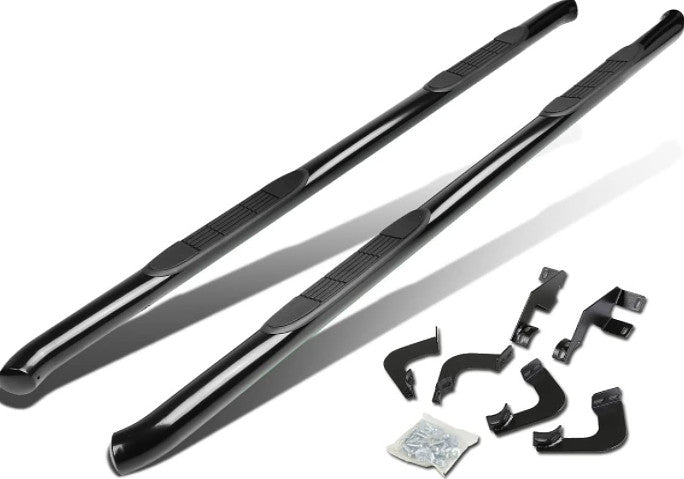 ESTRIBOS BARRA NERF LATERAL NEGRO PARA 05-20 Toyota Tacoma Doble Cabina