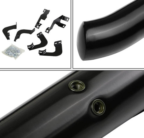 ESTRIBOS BARRA NERF LATERAL NEGRO PARA 05-20 Toyota Tacoma Doble Cabina