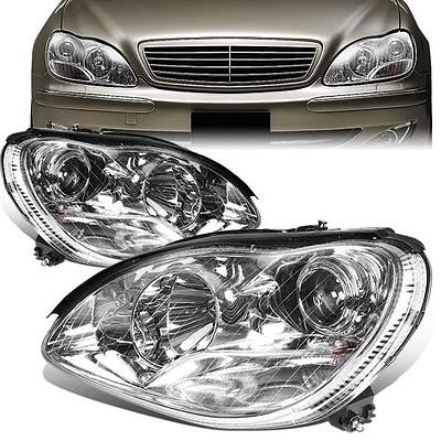 2006 Mercedes Benz S350 S430 S500 S600 00-06 01-06 Mercedes Benz S55 AMG S65 AMG 05-06 chrome housing headlights