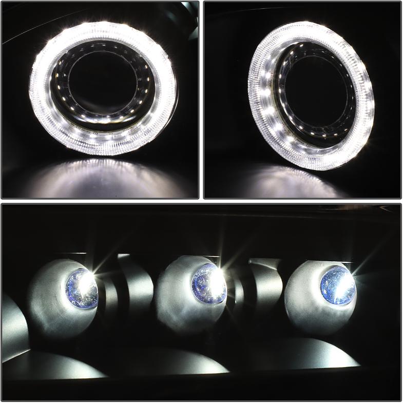 92-00 Lexus SC300 / SC400 black housing LED HALO RING PROJECTOR HEADLIGHTS