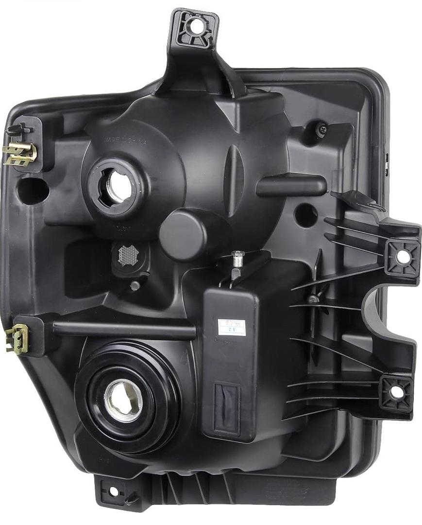 New HL-OH-FSUPER08-CH-CL1 Chrome Housing Headlights Replacement Compatible with 08-10 F-250 / F-350 / F-450 / F-550 Super Duty