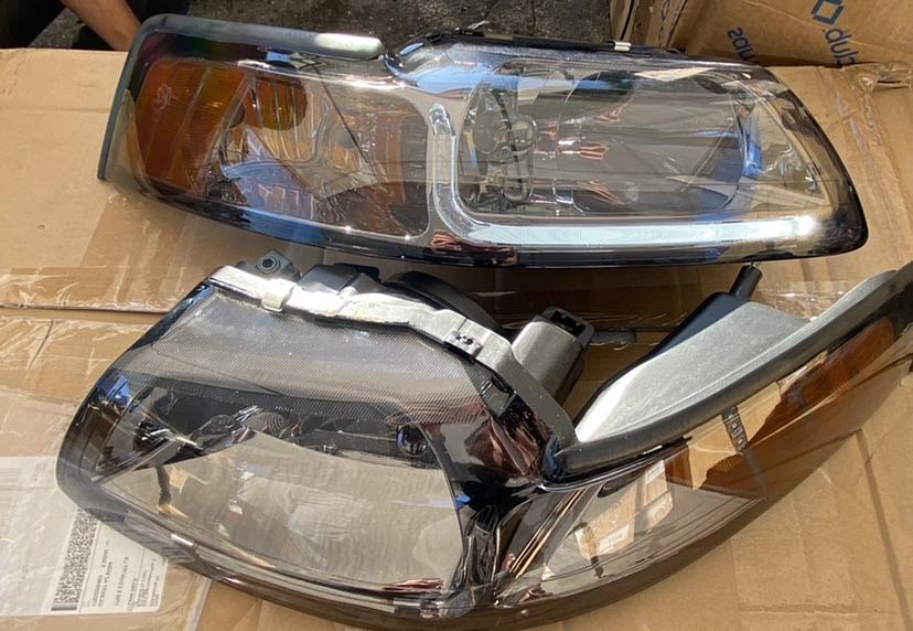 99-04 Ford Mustang LED Smoked amber HEADLIGHTS