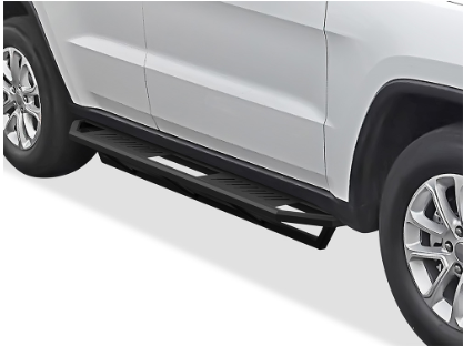 2011 to 2021 Jeep Grand Cherokee Black 6 inch Running Boards Off Road Sliders Estribos Escalones Negros