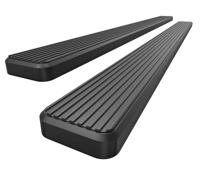 2011 to 2021 Jeep Grand Cherokee Black 4 inch Running Boards Side Step Estribos Escalones Negros