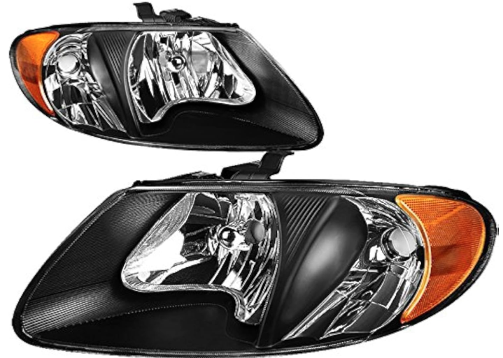 2001 to 2007 Dodge Caravan Chrysler Town Country Voyager Headlights Luces Micas Calaveras Faros Foco