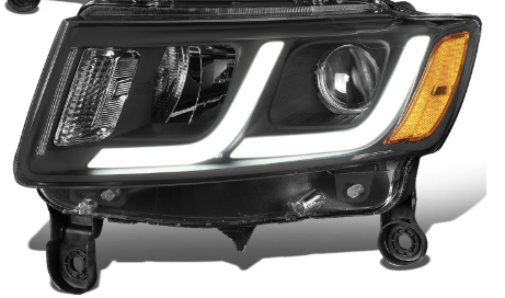 14 to 16 Jeep Grand Cherokee Pre Facelift LED DRL Projector Left Driver Side Headlight